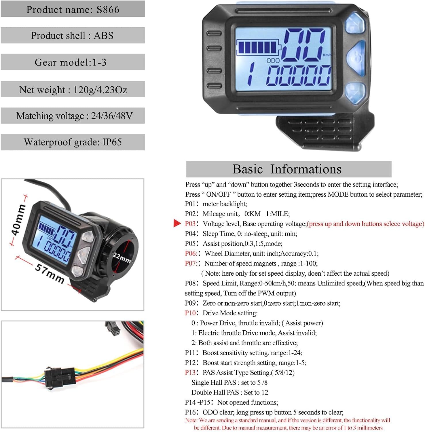 24V 36V 48V 350W Ebike Controller Kit and LCD Display with Thumb Throttle | 17A Ebike Brushless Motor Controller and Throttle, Brushless Speed Controller for E Bike, Electric Scooter, Hall Sensor Motor