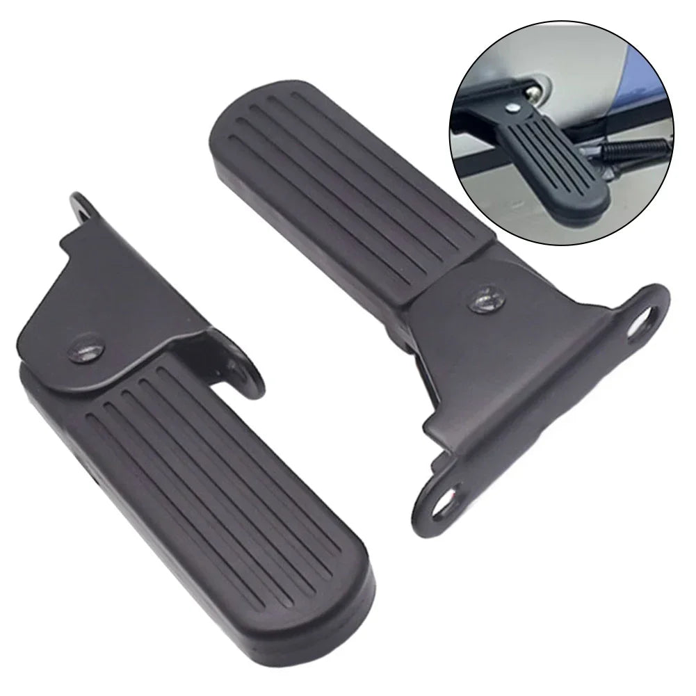 1Pair Electric Moped Front Pedal Scooter Front Foldable Pedal Leg Support Pad Thickened Steel Plate Ebike Accessories