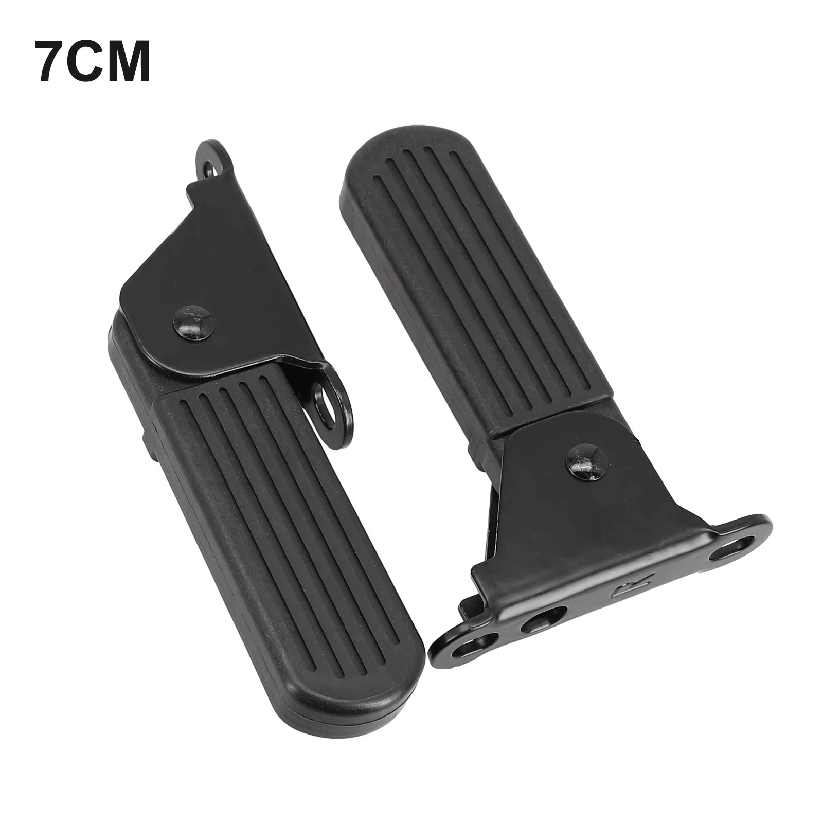 1Pair Electric Moped Front Pedal Scooter Front Foldable Pedal Leg Support Pad Thickened Steel Plate Ebike Accessories