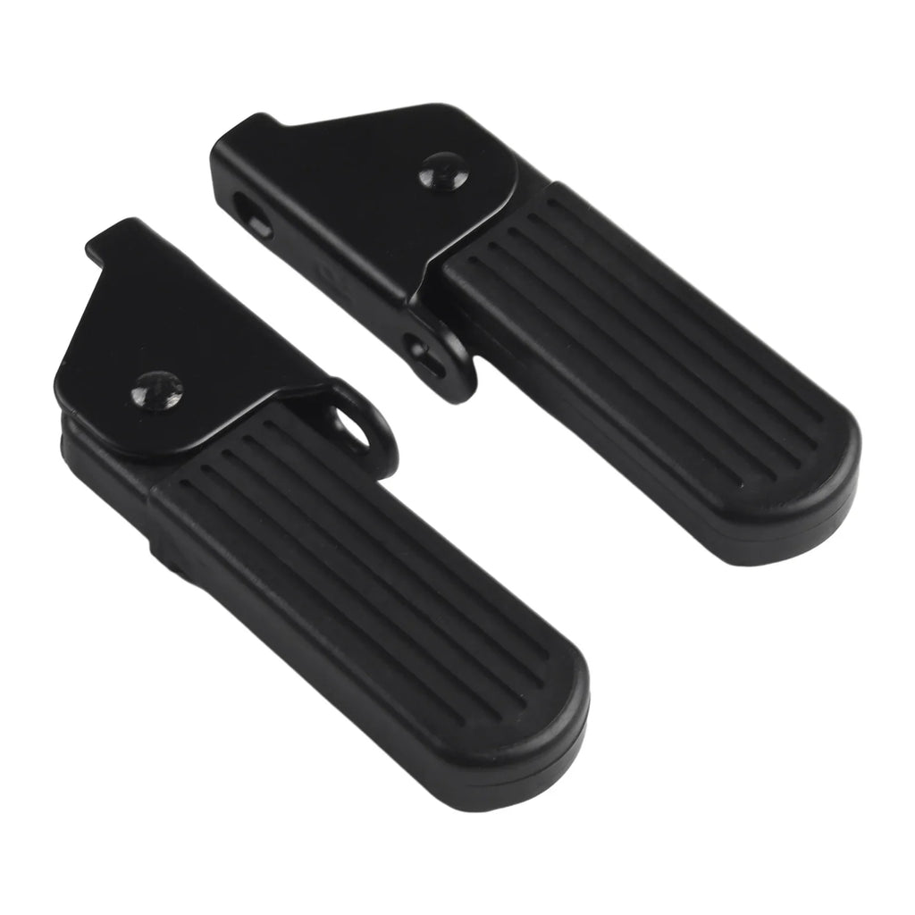 1Pair Electric Moped Front Pedal Scooter Front Foldable Pedal Leg Support Pad Thickened Steel Plate Ebike Accessories