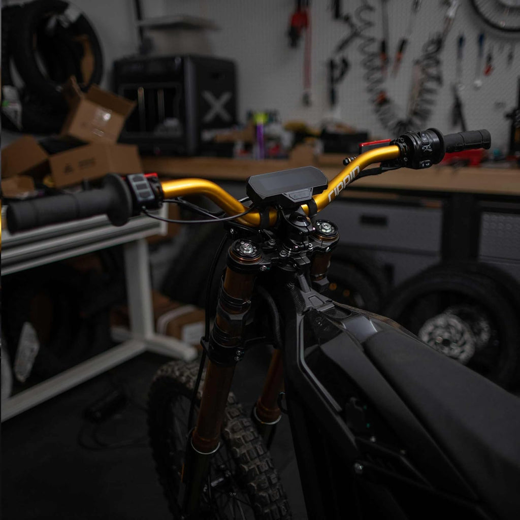 RISE3 E-Moto Handlebars for Sur-Ron - 3" Rise X 770Mm Wide, 22Mm Ends, 31.8Mm Center - Riser Bars for Talaria Sting, E-Ride PRO, Rawrr Mantis, Vetra Blazer, Surron LBX (Red)