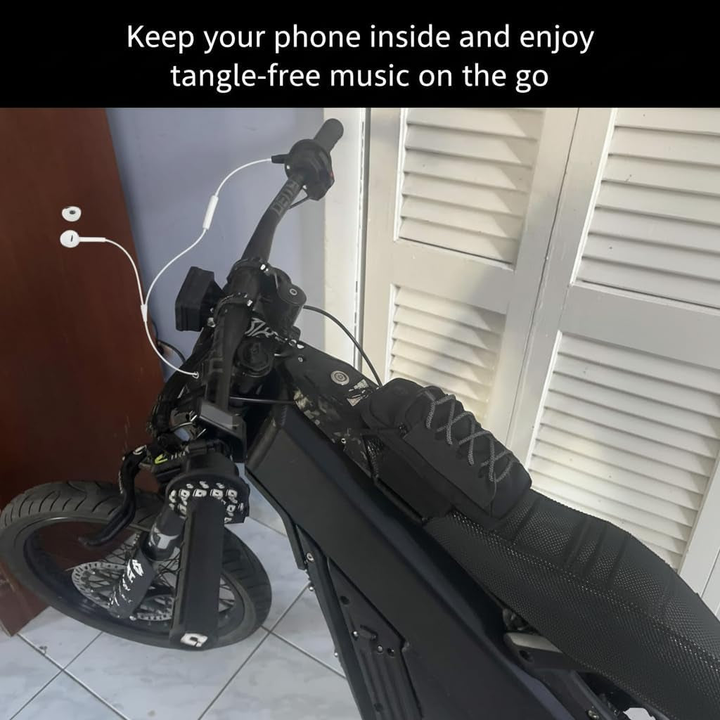 E Bike Frame Storage Phone Bag Ebike Racing Pouch for Surron Light Bee X/S & Ultra Bee Talaria Sting MX3 MX4/XXX E Ride Pro S/SR/SS, Ebike Accessories
