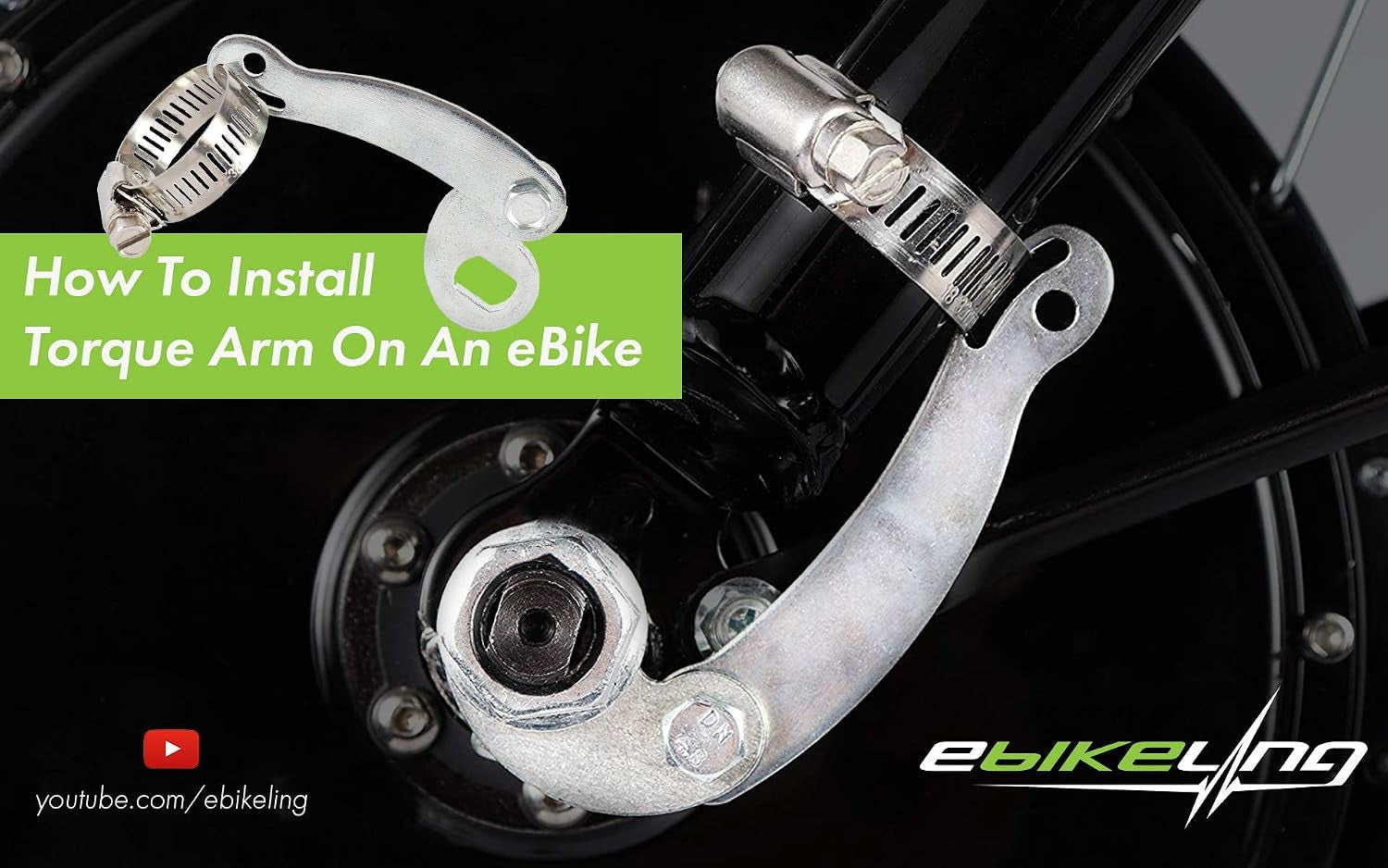 Universal Torque Arm Conversion Kits for Electric Bicycle, Ebike Front or Rear Hub Motors and Mid Drive E-Bike Tool for Maintenance, 6 Pc Ebike Accessories
